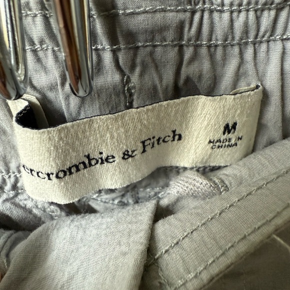ABERCROMBIE & FITCH Cargo Utility Pants Lightweight Gray‎ Comfy Stretch M - Picture 6 of 8